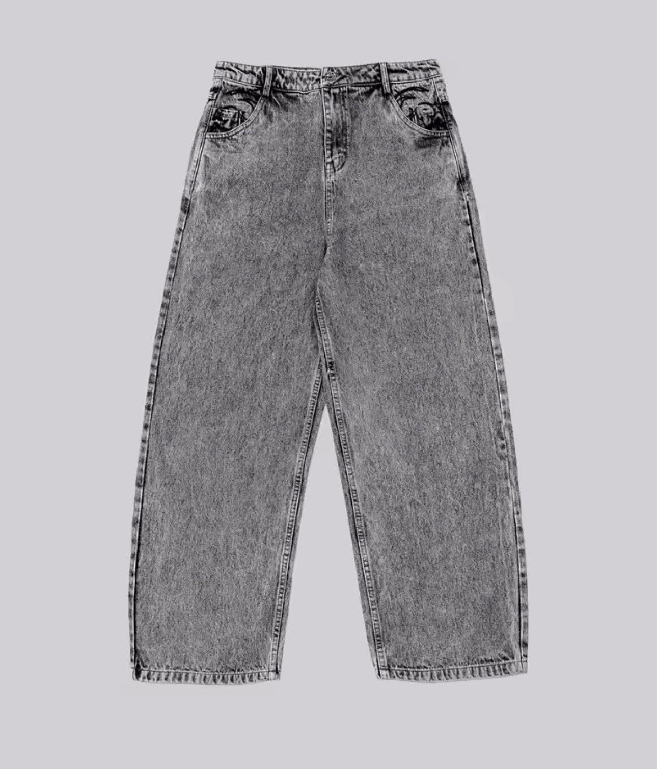 Amore Clasico Oversized Gray Jeans